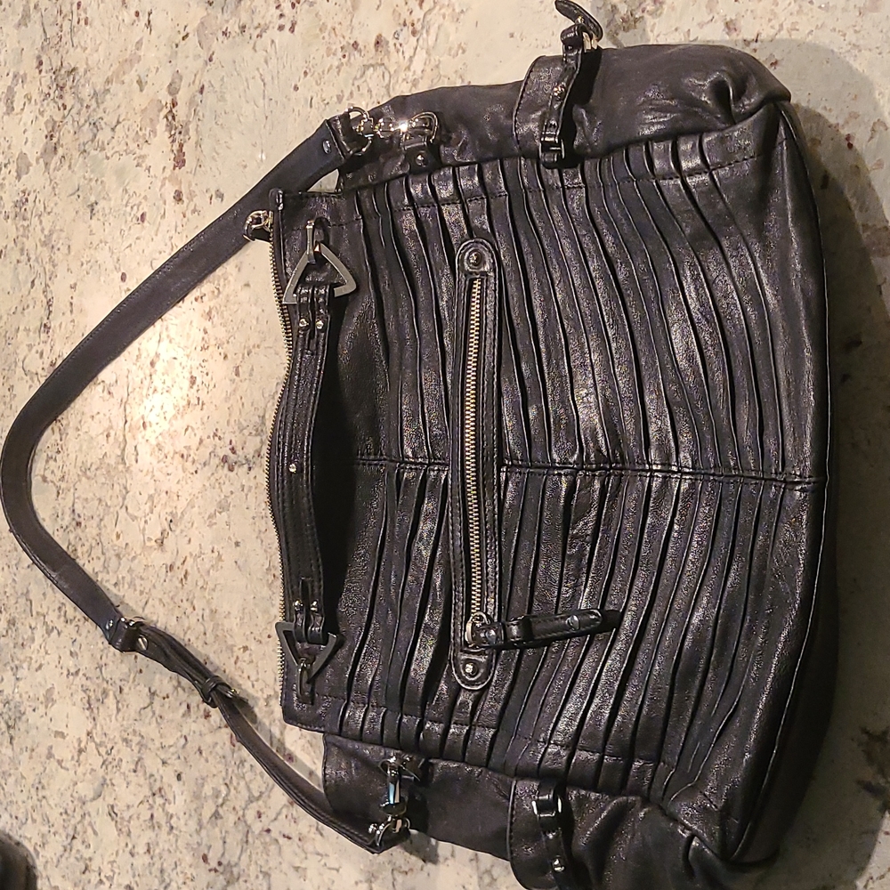 Junior Drake Leather Black Bag